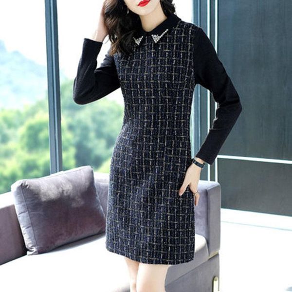 casual dresses 2021 spring autumn western hedging plaid large size women's dress was thin small fragrant woolen bottoming a564, Black;gray
casual dresses 2021 spring autumn western hedging plaid large size women's dress was thin small fragrant woolen bottoming a564, Black;gray