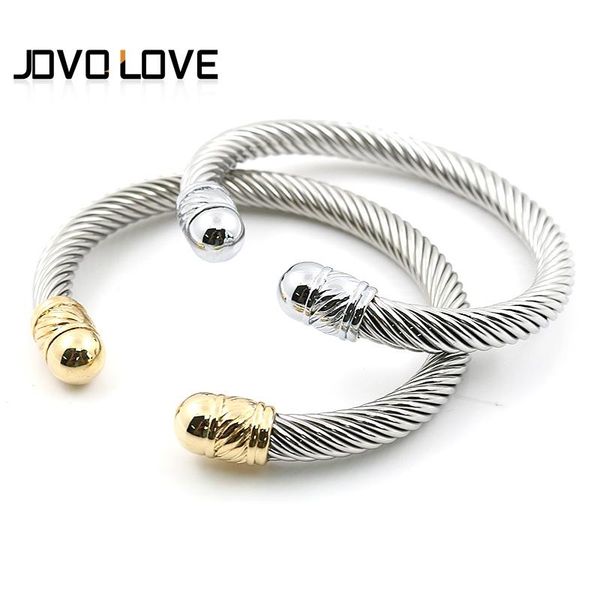 charm bracelets jovo 58mm round silver gold jewelry wholesale titanium stainless steel wire, Golden;silver
charm bracelets jovo 58mm round silver gold jewelry wholesale titanium stainless steel wire, Golden;silver