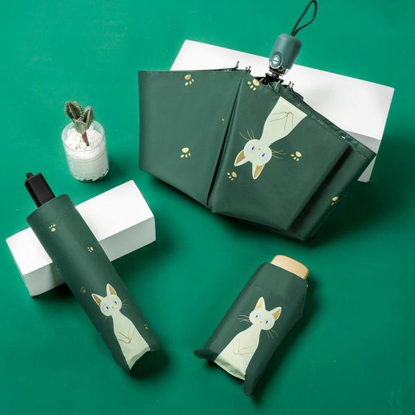 umbrellas automatic umbrella rain women lovely cat folding windproof black coating anti uv parasol women's girl 
umbrellas automatic umbrella rain women lovely cat folding windproof black coating anti uv parasol women's girl