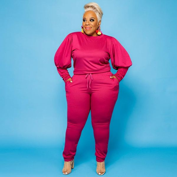 plus size tracksuits fashion two piece set female solid color knitted sweater casual suit autumn winter yellow green red ray, Black 
plus size tracksuits fashion two piece set female solid color knitted sweater casual suit autumn winter yellow green red ray, Black