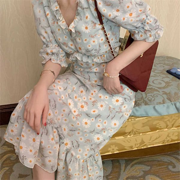 summer dress korean women v-neck high waist floral dress for women casual temperament long dresses solid vestidos 14467 210527, Black;gray
summer dress korean women v-neck high waist floral dress for women casual temperament long dresses solid vestidos 14467 210527, Black;gray