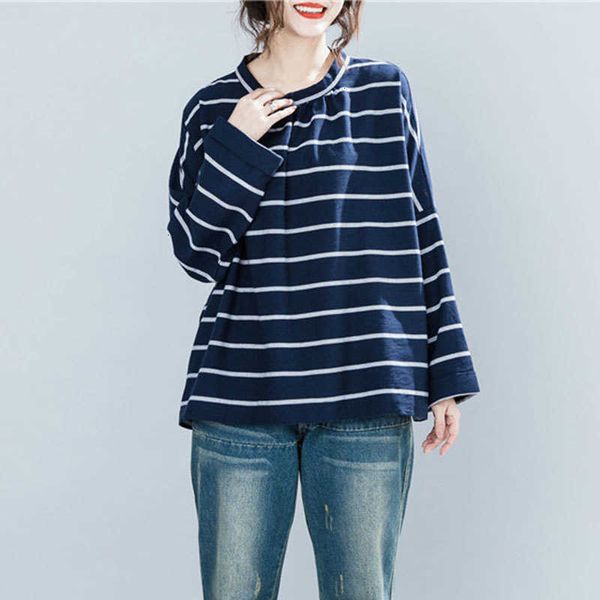 women's blouses & shirts spring autumn korea fashion women long sleeve o-neck striped shirt all-matched casual loose b cpwc, White
women's blouses & shirts spring autumn korea fashion women long sleeve o-neck striped shirt all-matched casual loose b cpwc, White