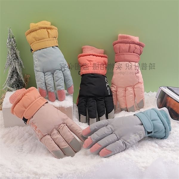winter gloves women's leisure and warm outdoor skiing, snow plush thickening, waterproof anti-skid riding tram five finger tide, Black
winter gloves women's leisure and warm outdoor skiing, snow plush thickening, waterproof anti-skid riding tram five finger tide, Black