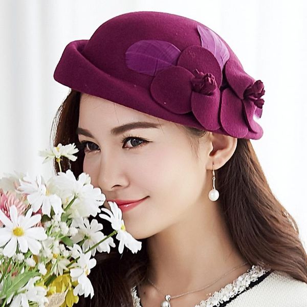 berets 100% wool felt women party flower formal fedora hat banquet grace woolen pillbox cap beautiful fascinator, Blue;gray
berets 100% wool felt women party flower formal fedora hat banquet grace woolen pillbox cap beautiful fascinator, Blue;gray
