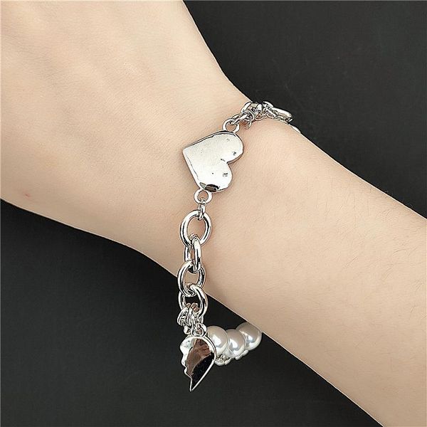 bangle tb-113 hip hop couple pearl bracelet love heart pendant angel stacked tassel, Black
bangle tb-113 hip hop couple pearl bracelet love heart pendant angel stacked tassel, Black