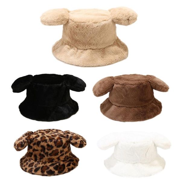 wide brim hats big ear solid color/ leopard print autumn winter faux fur plush hat outdoor trend fisherman casual warm, Blue;gray
wide brim hats big ear solid color/ leopard print autumn winter faux fur plush hat outdoor trend fisherman casual warm, Blue;gray