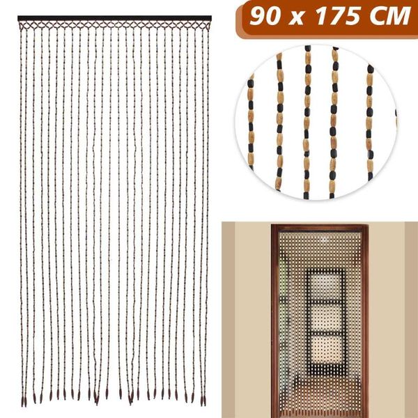 curtain & drapes bamboo wooden beaded door blind mosquito bug screen for home porch bedroom living room divider decor 90cm*175cm
curtain & drapes bamboo wooden beaded door blind mosquito bug screen for home porch bedroom living room divider decor 90cm*175cm