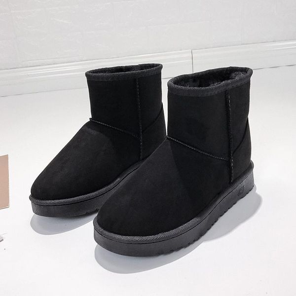 boots 2021 women winter snow warm flat plus size platform leopard women's shoes flock fur suede ankle female, Black
boots 2021 women winter snow warm flat plus size platform leopard women's shoes flock fur suede ankle female, Black