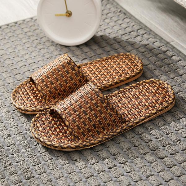 men summer shoes slippers flax weaving breathable non-slip male sandals beach flip flops man indoor slides, Black
men summer shoes slippers flax weaving breathable non-slip male sandals beach flip flops man indoor slides, Black