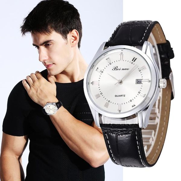 wristwatches orologio uomo men's business watch casual synthetic leather wristband waterproof date quartz clock fashion man gift kol sa, Slivery;brown
wristwatches orologio uomo men's business watch casual synthetic leather wristband waterproof date quartz clock fashion man gift kol sa, Slivery;brown
