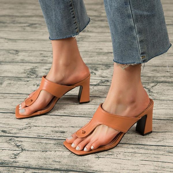 block heels square toe thong flip flops women sandals fashion rome .5cm high mules slippers white shoes large size, Black
block heels square toe thong flip flops women sandals fashion rome .5cm high mules slippers white shoes large size, Black