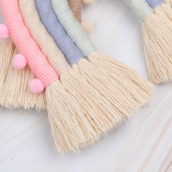 decorative objects & figurines rainbow handmade weaving ornament nordic kid room wall hanging home decoration
decorative objects & figurines rainbow handmade weaving ornament nordic kid room wall hanging home decoration