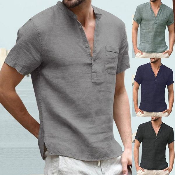 men's t-shirts fashion summer short-sleeved t-shirt cotton and linen led casual shirt male breathable s-3x, White;black
men's t-shirts fashion summer short-sleeved t-shirt cotton and linen led casual shirt male breathable s-3x, White;black