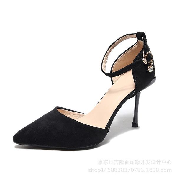 woman stiletto high heels closed pointed toe sandals women flock shoes buckle strap crystal sandalias ladies office dress, Black
woman stiletto high heels closed pointed toe sandals women flock shoes buckle strap crystal sandalias ladies office dress, Black