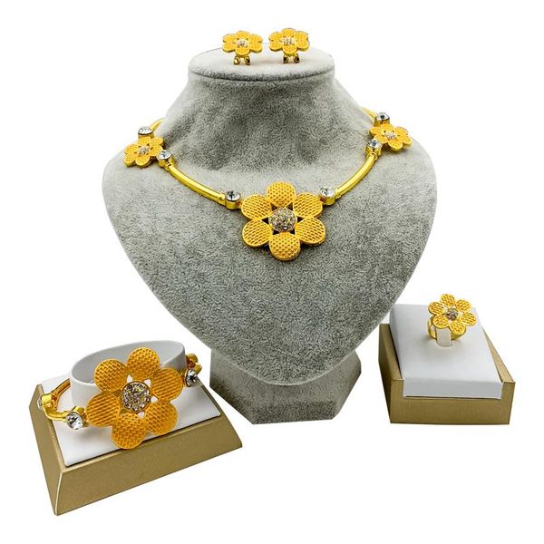 earrings & necklace african fashion jewelry sets for women flower bracelet ring dubai elegant bridal wedding crystal, Silver
earrings & necklace african fashion jewelry sets for women flower bracelet ring dubai elegant bridal wedding crystal, Silver