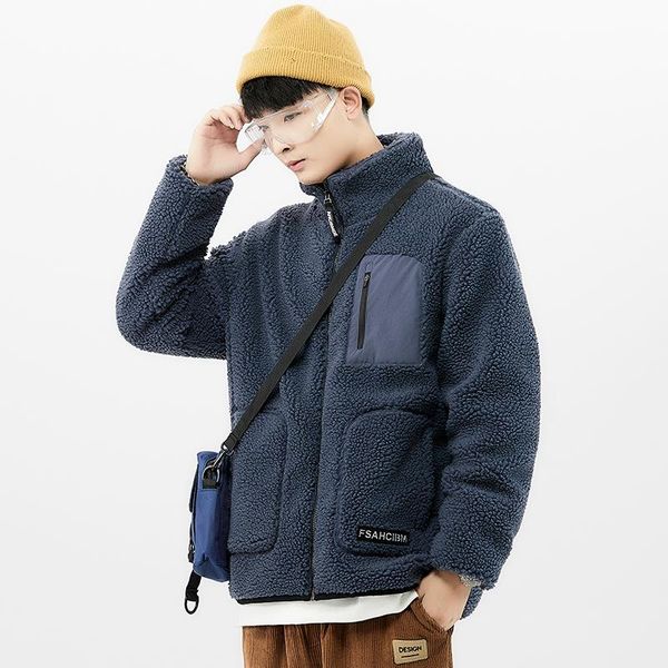 men's jackets street wear hip hop jacket autumn/winter harajuku lamb wool coat fashion clothing casual black plush, Black;brown
men's jackets street wear hip hop jacket autumn/winter harajuku lamb wool coat fashion clothing casual black plush, Black;brown