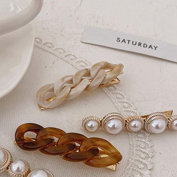 hair clips & barrettes 2pcs women metal duckbill faux pearl beaded acrylic chain geometric hairpins side bangs styling barrette, Golden;silver
hair clips & barrettes 2pcs women metal duckbill faux pearl beaded acrylic chain geometric hairpins side bangs styling barrette, Golden;silver