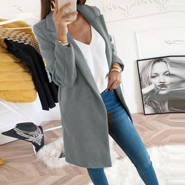 women's wool & blends women blend coat autumn winter turn-down collar long female jacket plus size casual windbreake#j30, Black
women's wool & blends women blend coat autumn winter turn-down collar long female jacket plus size casual windbreake#j30, Black