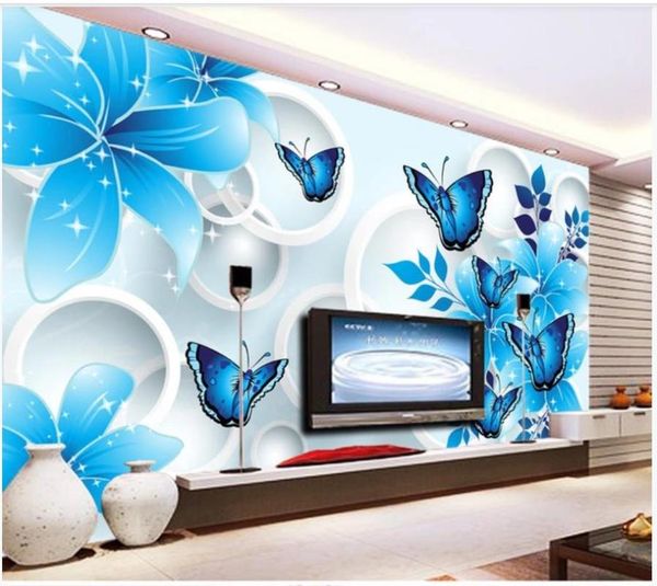 custom po wallpaper 3d mural for walls modern blue flower butterfly tv background wall papers home decoration wallpapers
custom po wallpaper 3d mural for walls modern blue flower butterfly tv background wall papers home decoration wallpapers