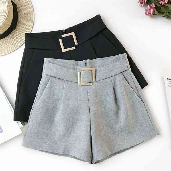 spring summer black shorts women casual wide leg high waist korean short pants slim sashes chic skirts 210603, White;black
spring summer black shorts women casual wide leg high waist korean short pants slim sashes chic skirts 210603, White;black