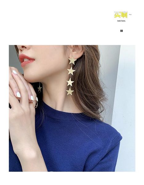 stud 2021 titanium steel tassel drawing metal star earrings exquisite charm temperament ear studs for women jewelry gifts, Golden;silver
stud 2021 titanium steel tassel drawing metal star earrings exquisite charm temperament ear studs for women jewelry gifts, Golden;silver