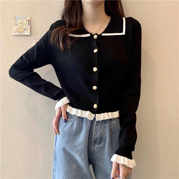 women's knits & tees knitted crop cardigan women korean vintage black woman sweaters cardigans fashion loose long sleeve short, White
women's knits & tees knitted crop cardigan women korean vintage black woman sweaters cardigans fashion loose long sleeve short, White