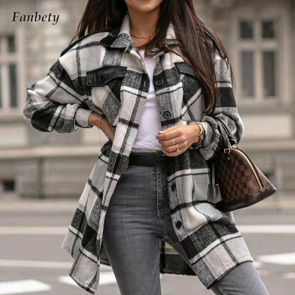 women's jackets elegant lapel single breasted ladies shirt coat 2022 spring women plaid button long sleeve jacket casual fashion outwea, Black;brown
women's jackets elegant lapel single breasted ladies shirt coat 2022 spring women plaid button long sleeve jacket casual fashion outwea, Black;brown