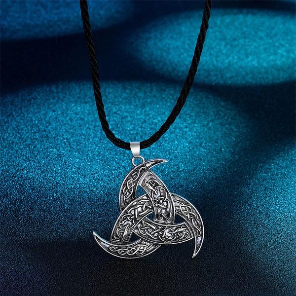 pendant necklaces european and american fashion viking triangle men's necklace trendy personality punk wholesale, Silver
pendant necklaces european and american fashion viking triangle men's necklace trendy personality punk wholesale, Silver
