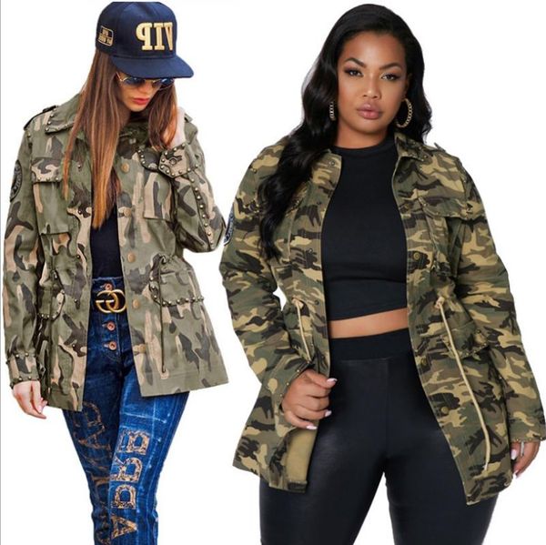 women's jackets shzq streetwear women camouflage printing loose 2021 spring / autumn est lady's big size turn-down collar coats, Black;brown
women's jackets shzq streetwear women camouflage printing loose 2021 spring / autumn est lady's big size turn-down collar coats, Black;brown