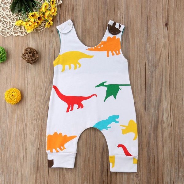 newborn infant kids baby boy girl romper jumpsuit clothes outfits 0-24m, White