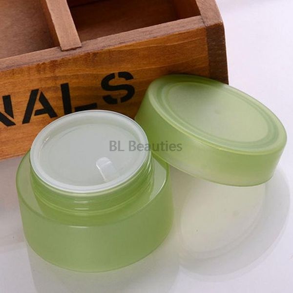 storage bottles & jars 100pcs/lot 50g frosted plastic green black refillable glass cream bottle with cap empty cosmetic case
storage bottles & jars 100pcs/lot 50g frosted plastic green black refillable glass cream bottle with cap empty cosmetic case