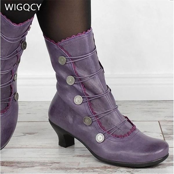 boots 2021 autumn winter women's mid-tube large size mid-heel metal buttons lace short-tube short, Black
boots 2021 autumn winter women's mid-tube large size mid-heel metal buttons lace short-tube short, Black