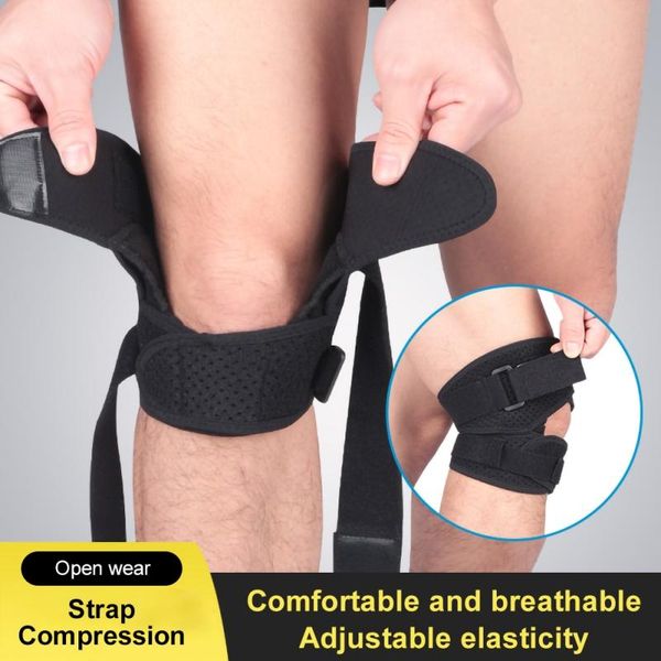 elastic nylon patella brace knee belt support fastener adjustable strap pads sleeve protector elbow, Black;gray
elastic nylon patella brace knee belt support fastener adjustable strap pads sleeve protector elbow, Black;gray