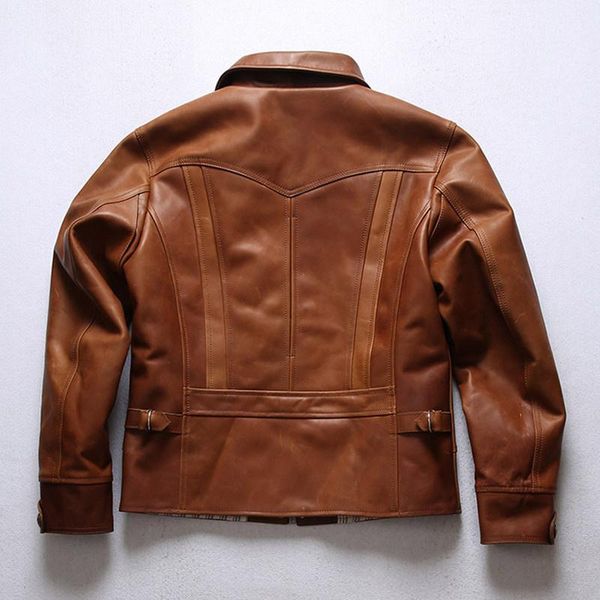 men's leather & faux 2021 brown casual style genuine jacket men plus szie 3xl real natural horsehide spring slim fit short young male c, Black
men's leather & faux 2021 brown casual style genuine jacket men plus szie 3xl real natural horsehide spring slim fit short young male c, Black