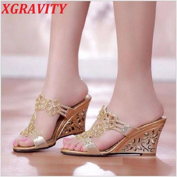 sandals 2021 fashion summer shoes elegant ladies slides rhinestone high heel wedge genuine leather crystal footwear, Black
sandals 2021 fashion summer shoes elegant ladies slides rhinestone high heel wedge genuine leather crystal footwear, Black