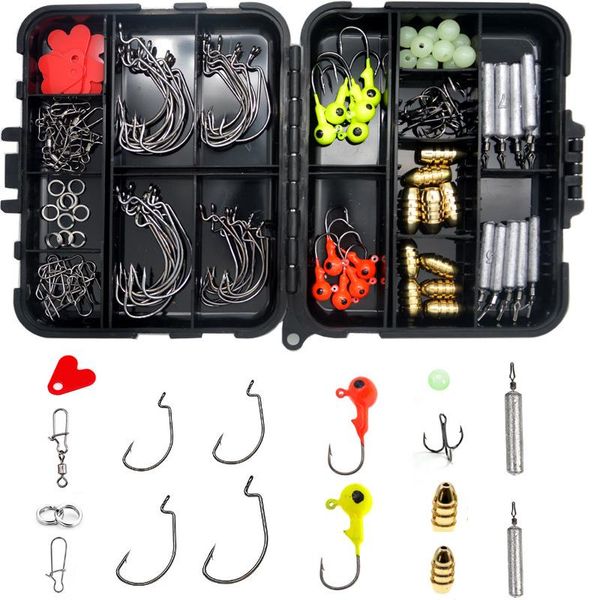 fishing hooks 126-piece set lure crank hook sinker jig pin bead stexas bait accessories
fishing hooks 126-piece set lure crank hook sinker jig pin bead stexas bait accessories