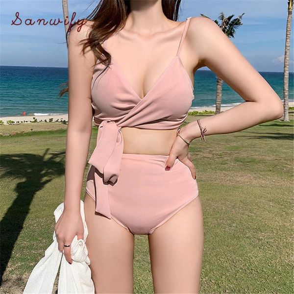 women's swimwear high waist bikini women solid push up swimsuit bandage biquini pink bikinis korea style bathing suit belt beachwear pa, White;black
women's swimwear high waist bikini women solid push up swimsuit bandage biquini pink bikinis korea style bathing suit belt beachwear pa, White;black