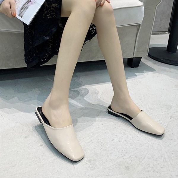 slippers molan brand designers 2021 spring fashion retro stryle good leather flat slip on loafers mules flip flops casual, Black
slippers molan brand designers 2021 spring fashion retro stryle good leather flat slip on loafers mules flip flops casual, Black