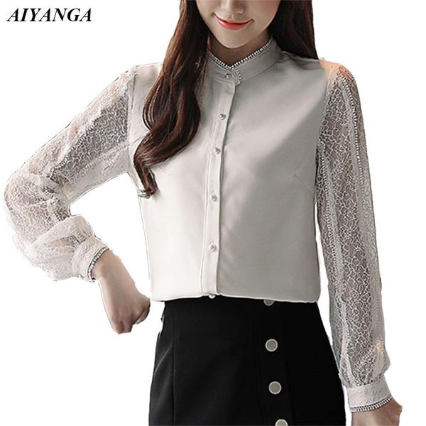 women's blouses & shirts female white blusas lace hollow out long sleeve elegant women chiffon blouse office lady chic autumn shirt 202
women's blouses & shirts female white blusas lace hollow out long sleeve elegant women chiffon blouse office lady chic autumn shirt 202