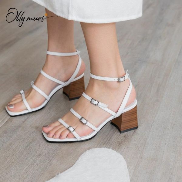 ollymurs fashion black genuine leather women summer sandals open toe buckle chunky high heels party shoes woman
ollymurs fashion black genuine leather women summer sandals open toe buckle chunky high heels party shoes woman