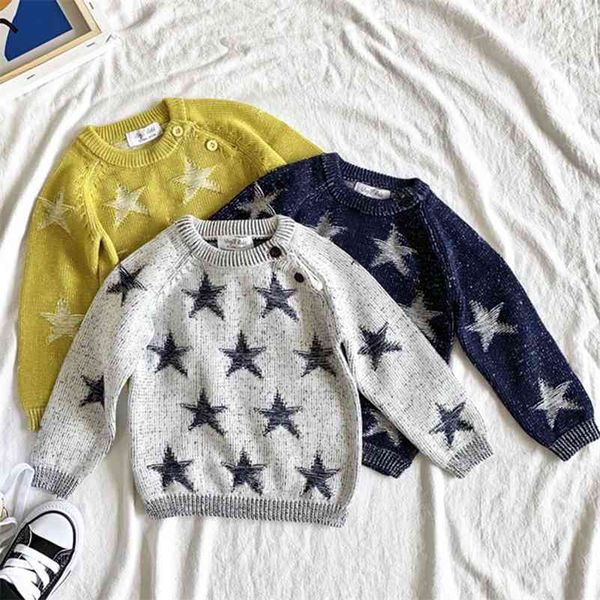 baby kids boys long sleeve knit star sweater autumn winter thicken pullover sweaters children's clothes 210429, Blue
baby kids boys long sleeve knit star sweater autumn winter thicken pullover sweaters children's clothes 210429, Blue