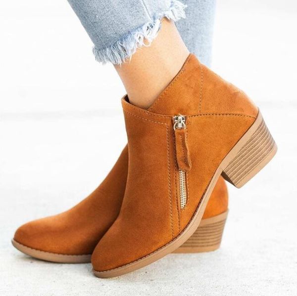 boots women ankle flock leather high heel retro short fashion pointed toe zipper winter plus size, Black
boots women ankle flock leather high heel retro short fashion pointed toe zipper winter plus size, Black