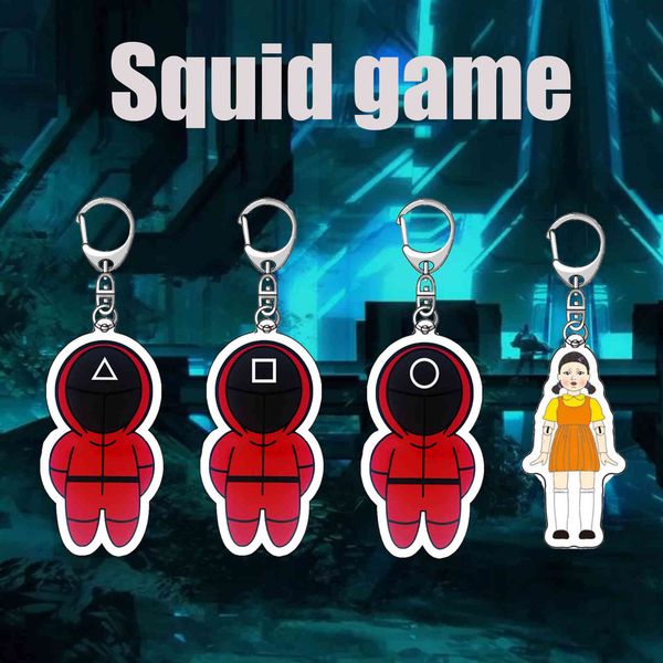 tiktok squid game red terror management keychain acrylic key chain, Slivery;golden
tiktok squid game red terror management keychain acrylic key chain, Slivery;golden