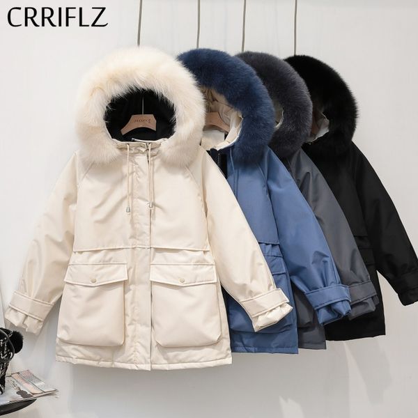 fashion short fur collar warm thicken hooded down coat women's winter white duck jacket big pocket chic outwear female 210520, Black
fashion short fur collar warm thicken hooded down coat women's winter white duck jacket big pocket chic outwear female 210520, Black