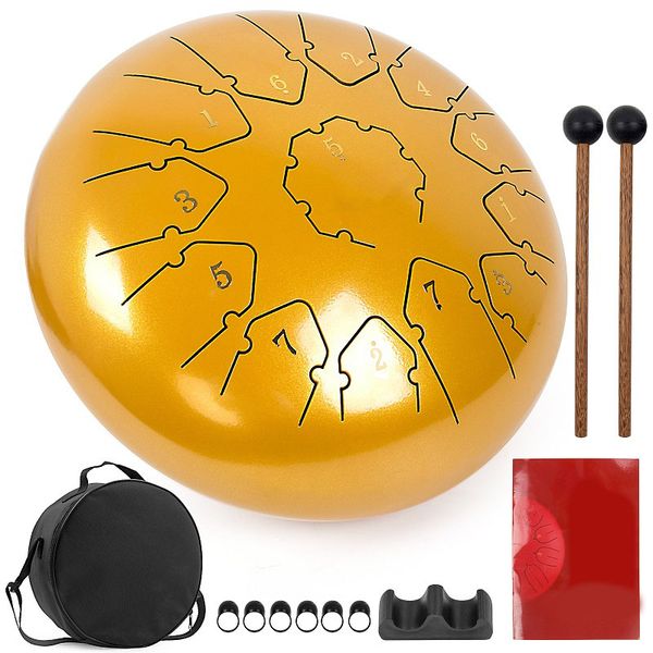 4 pieces wholesale steel tongue drum 12 inch 13 notes c key percussion instrument for beginners golden
4 pieces wholesale steel tongue drum 12 inch 13 notes c key percussion instrument for beginners golden