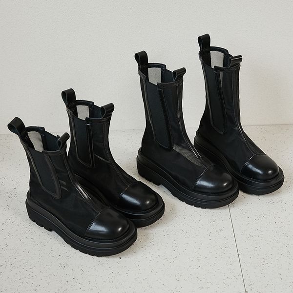 thick bottom martin women's 2021 summer thin breathable hollow mh cool chelsea medium boots, Black
thick bottom martin women's 2021 summer thin breathable hollow mh cool chelsea medium boots, Black