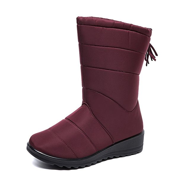 women boots fur warm mid-calf boots waterproof shoes ladies no-slip flat fashion female zapatillas mujer, Black
women boots fur warm mid-calf boots waterproof shoes ladies no-slip flat fashion female zapatillas mujer, Black