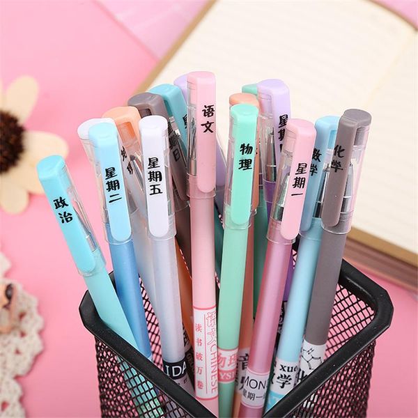 gel pens creative a week text personality black pen 0.5 mm neutral learning special examination office supplies
gel pens creative a week text personality black pen 0.5 mm neutral learning special examination office supplies
