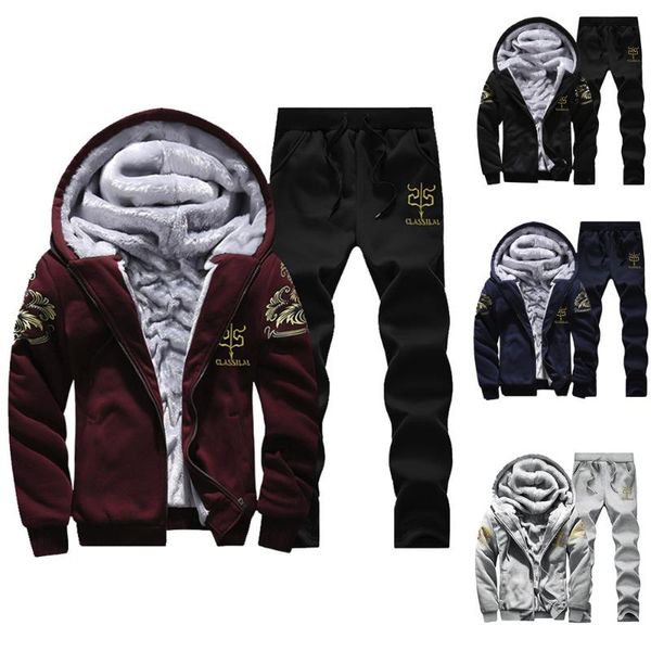 men's tracksuits sets hoodie winter warm coat fleece zipper sweater jacket fashion black gray male outwear pants manteau homme#10
men's tracksuits sets hoodie winter warm coat fleece zipper sweater jacket fashion black gray male outwear pants manteau homme#10