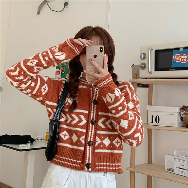 luxury women's jackets 2021 autumn and winter korean version with temperament cardigan coat loose sweater women, Black;brown
luxury women's jackets 2021 autumn and winter korean version with temperament cardigan coat loose sweater women, Black;brown